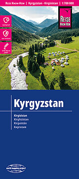gefaltete (Land)Karte Reise Know-How Landkarte Kirgisistan / Kyrgyzstan (1:700.000) von 