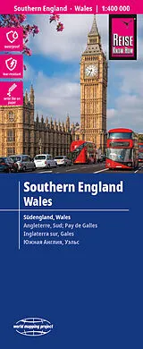 gefaltete (Land)Karte Reise Know-How Landkarte Südengland, Wales | Southern England, Wales (1:400.000) von 