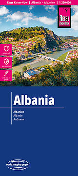 (Land)Karte Reise Know-How Landkarte Albanien / Albania (1:220.000) von 