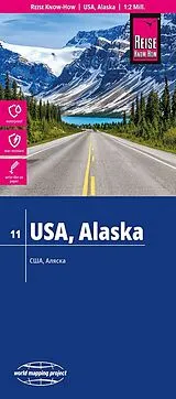gefaltete (Land)Karte Reise Know-How Landkarte USA 11, Alaska (1:2.000.000) von 