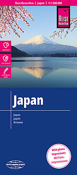 gefaltete (Land)Karte Reise Know-How Landkarte Japan (1:1.200.000) 1200000 von 