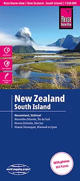 (Land)Karte Reise Know-How Landkarte Neuseeland, Südinsel | New Zealand South Island (1:550.000) von 