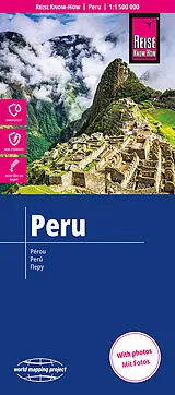 gefaltete (Land)Karte Reise Know-How Landkarte Peru (1:1.500.000) von 