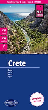 gefaltete (Land)Karte Reise Know-How Landkarte Kreta | Crete (1:140.000) 140000 von