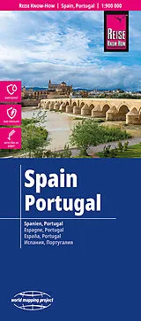 (Land)Karte Reise Know-How Landkarte Spanien, Portugal | Spain, Portugal (1:900.000) von 