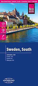 gefaltete (Land)Karte Reise Know-How Landkarte Schweden, Süd (1:500.000) 500000 von