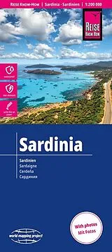 gefaltete (Land)Karte Reise Know-How Landkarte Sardinien / Sardinia (1:200.000) 200000 von 