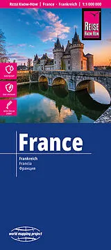 gefaltete (Land)Karte Reise Know-How Landkarte Frankreich | France (1:1.000.000) von
