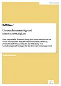 E-Book (pdf) Unternehmenserfolg und Innovationstätigkeit von Ralf Bauer
