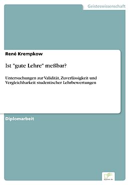 E-Book (pdf) Ist "gute Lehre" meßbar? von René Krempkow