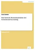 E-Book (pdf) Eine kritische Bestandsaufnahme des Generational Accounting von Axel Dreher