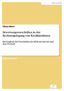 E-Book (pdf) Bewertungsvorschriften in der Rechnungslegung von Kreditinstituten von Claus Born