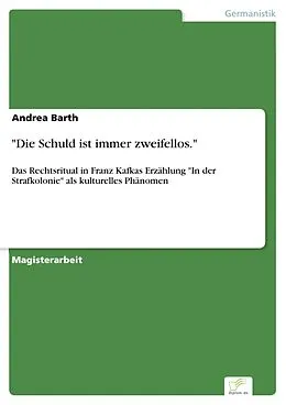 E-Book (pdf) "Die Schuld ist immer zweifellos." von Andrea Barth
