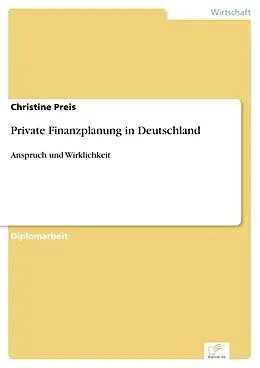 E-Book (pdf) Private Finanzplanung in Deutschland von Christine Preis
