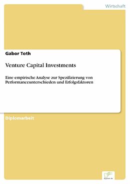 E-Book (pdf) Venture Capital Investments von Gabor Toth