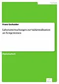 E-Book (pdf) Laboruntersuchungen zur Salzkristallisation an Festgesteinen von Franz Gschaider