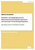E-Book (pdf) Probleme und Möglichkeiten der Kleinstunternehmensförderung durch internationale Entwicklungsprogramme von Martina Rossbacher