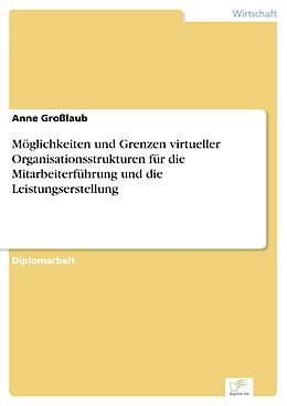 E-Book (pdf) Möglichkeiten und Grenzen virtueller Organisationsstrukturen für die Mitarbeiterführung und die Leistungserstellung von Anne Großlaub