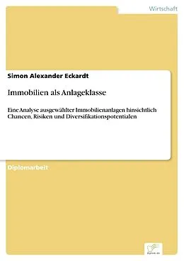 E-Book (pdf) Immobilien als Anlageklasse von Simon Alexander Eckardt