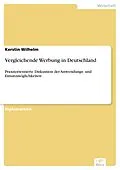 E-Book (pdf) Vergleichende Werbung in Deutschland von Kerstin Wilhelm