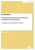 E-Book (pdf) Produzierende Betriebe als touristische Attraktionen im Ruhrgebiet von Thomas Mader
