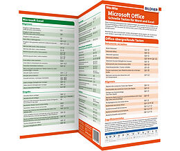 Kartonierter Einband Microsoft-Office - Schnelle Tasten für Word und Excel von Inge Baumeister, Christian Bildner