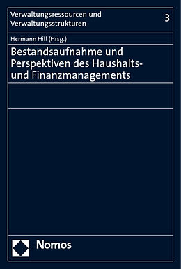 Kartonierter Einband Bestandsaufnahme und Perspektiven des Haushalts- und Finanzmanagements von 