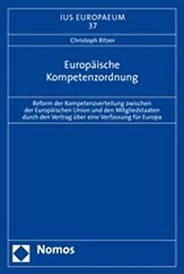 Kartonierter Einband Europäische Kompetenzordnung von Christoph Ritzer