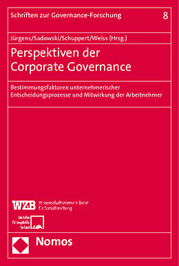 Kartonierter Einband Perspektiven der Corporate Governance von 