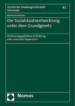Geheftet Die Sozialstaatsentwicklung unter dem Grundgesetz von Hermann Butzer