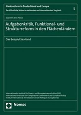Kartonierter Einband Aufgabenkritik, Funktional- und Strukturreform in den Flächenländern von Joachim Jens Hesse