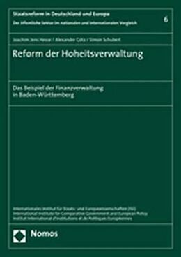 Kartonierter Einband Reform der Hoheitsverwaltung von Joachim Jens Hesse, Alexander Götz, Simon Schubert