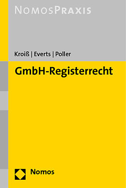 Kartonierter Einband GmbH-Registerrecht von Ludwig Kroiß, Arne Everts, Stefan Poller