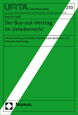 Kartonierter Einband Der Buy-out-Vertrag im Urheberrecht von Stephan Appt