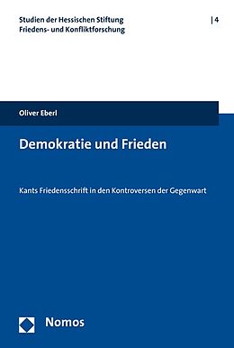 Kartonierter Einband Demokratie und Frieden von Oliver Eberl