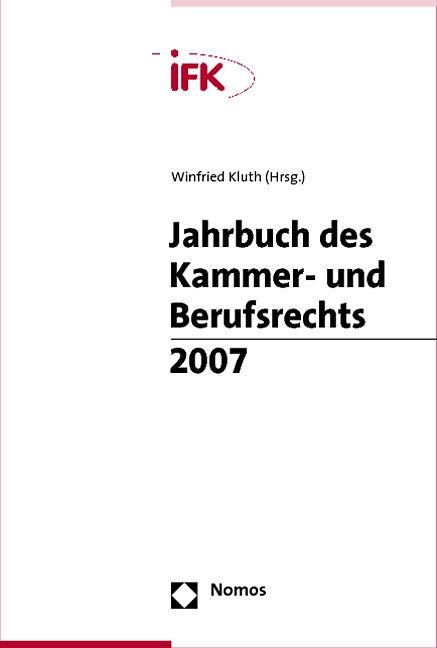 Jahrbuch des Kammer- und Berufsrechts 2007