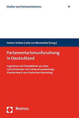 Kartonierter Einband Parlamentarismusforschung in Deutschland von 