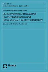 Kartonierter Einband (Kt) Sachunmittelbare Demokratie im interdisziplinären und internationalen Kontext 2008/2009 von 
