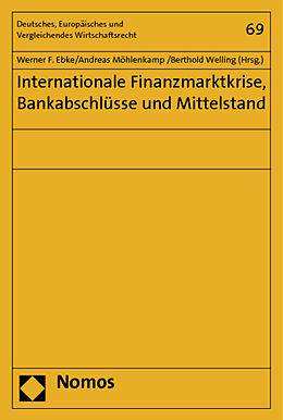 Kartonierter Einband Internationale Finanzmarktkrise, Bankabschlüsse und Mittelstand von 