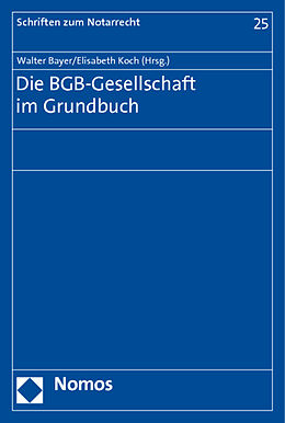 Kartonierter Einband Die BGB-Gesellschaft im Grundbuch von 