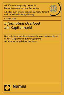 Kartonierter Einband Information Overload am Kapitalmarkt von Carolin Stahl