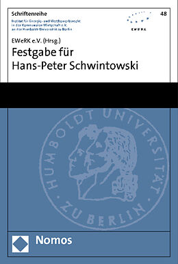 Kartonierter Einband Festgabe für Hans-Peter Schwintowski von 