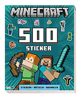 Kartonierter Einband Minecraft: 500 Sticker- Stickern - Rätseln - Ausmalen von Panini