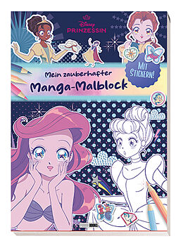 Kartonierter Einband Disney Prinzessin: Mein zauberhafter Manga-Malblock von Disney, Panini