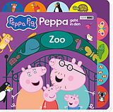 Pappband Peppa Pig: Peppa geht in den Zoo von Panini