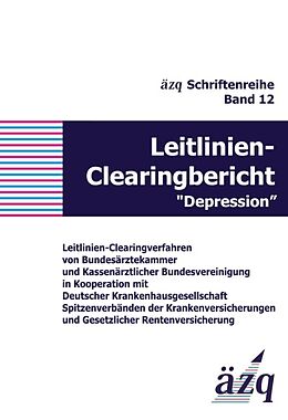 Kartonierter Einband Leitlinien-Clearingbericht "Depression" von ÄZQ