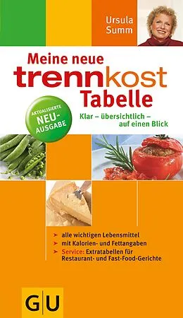 E-Book (epub) trennkost-Tabelle, Meine neue von Ursula Summ
