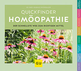 Couverture cartonnée Quickfinder Homöopathie de Markus Wiesenauer