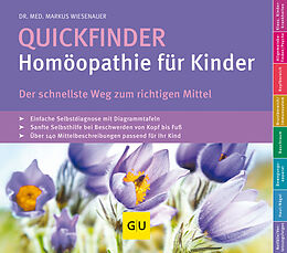 Kartonierter Einband Quickfinder- Homöopathie für Kinder von Markus Wiesenauer
