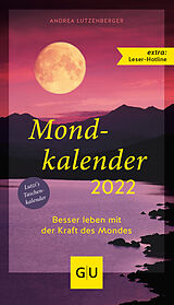 Kartonierter Einband Mondkalender 2022 von Andrea Lutzenberger